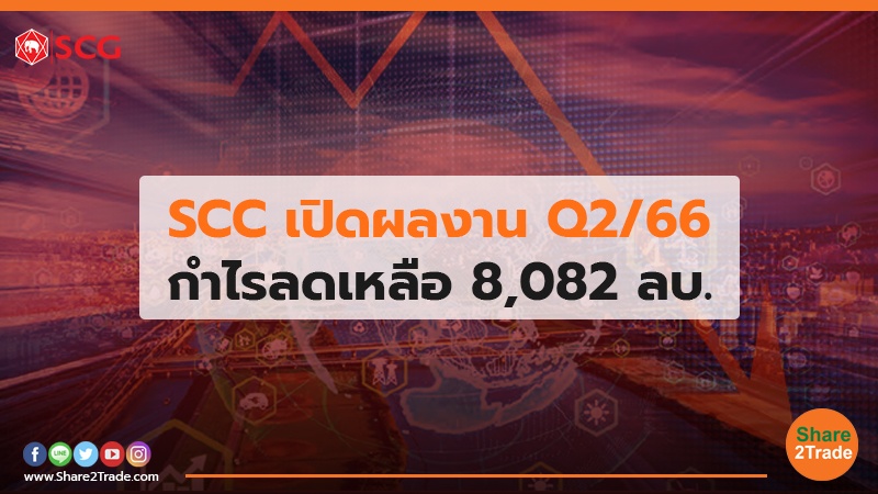 SCC เปิดผลงาน Q2/66 กำไรลดเหลือ 8,082 ลบ