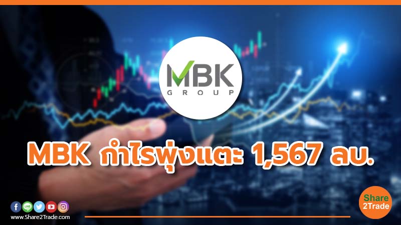 MBK กำไรพุ่งแตะ 1,567 ลบ.