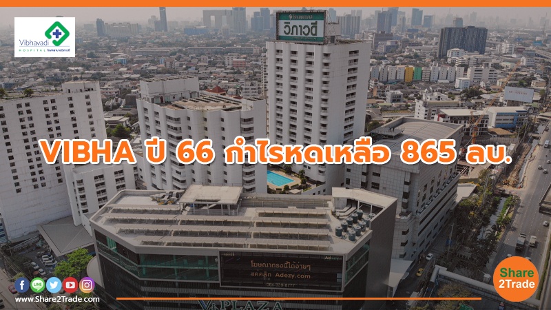 VIBHA ปี 66 กำไรหดเหลือ 865 ลบ.