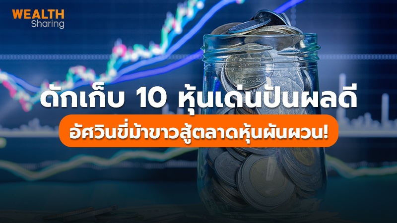 ดักเก็บ 10 หุ้นเด่นปันผลดี อัศวินขี่ม้าขาวสู้ตลาดหุ้นผันผวน!