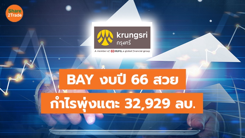 BAY งบปี 66 สวย กำไรพุ่งแตะ 32,929 ลบ.