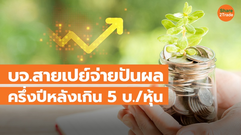 พบ" KWC" แชมป์จ่ายมากสุด 10.5 บ./หุ้น ตระกูลโสภณพนิช รวยแล้วรวยอีก!