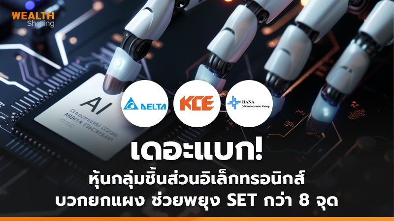 เดอะแบก!  หุ้นกลุ่มชิ้นส่วนอิเล็กทรอนิกส์ บวกยกแผง ช่วยพยุง SET กว่า 8 จุด