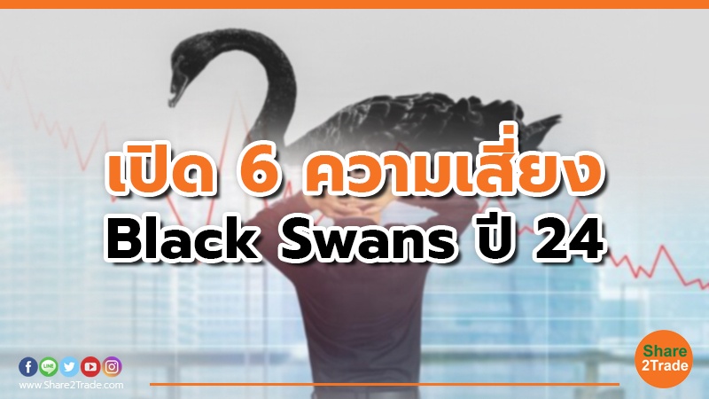 เปิด 6 ความเสี่ยง Black Swans ปี 24