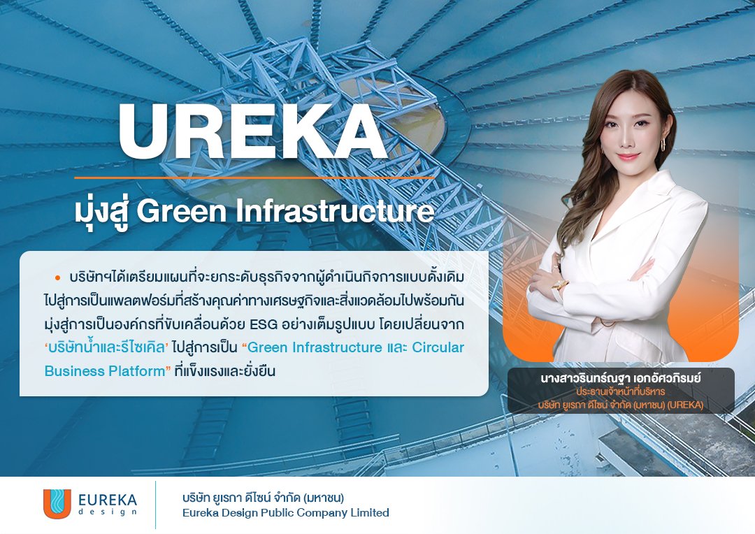 UREKA เดินหน้าลงทุนพลังงานสะอาด ติดตั้ง Solar Floating ช่วยลดต้นทุน–ลดคาร์บอน ปักธงสู่ Green Infrastructure อย่างยั่งยืน