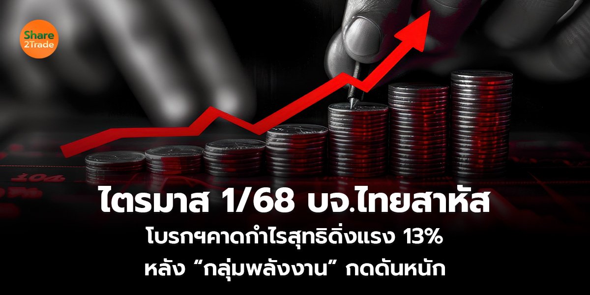 ไตรมาส 1/68 บจ.ไทยสาหัส โบรกฯคาดกำไรสุทธิดิ่งแรง 13% หลัง “กลุ่มพลังงาน” กดดันหนัก