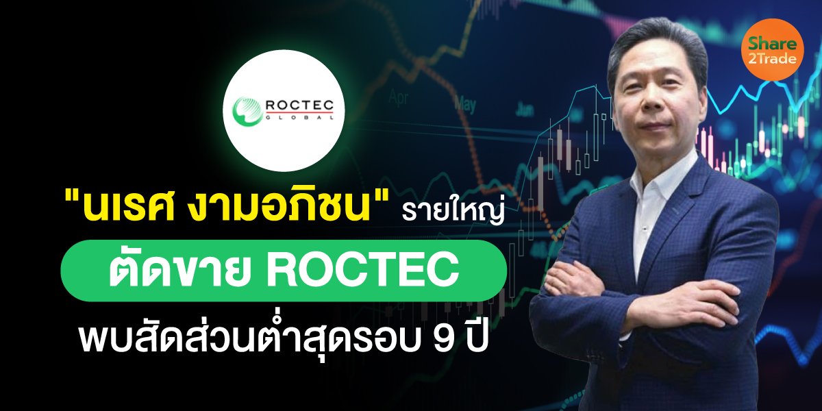"นเรศ งามอภิชน" รายใหญ่ ตัดขาย ROCTEC พบสัดส่วนต่ำสุดรอบ 9 ปี