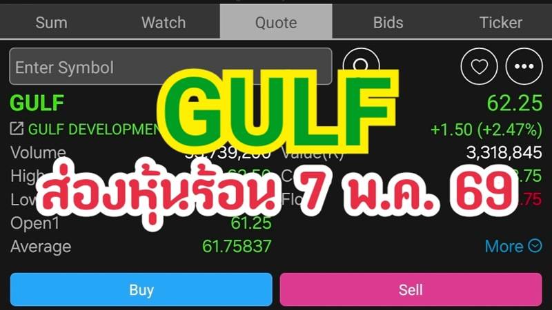 GULF ส่องหุ้นร้อน 7 พ.ค. 69