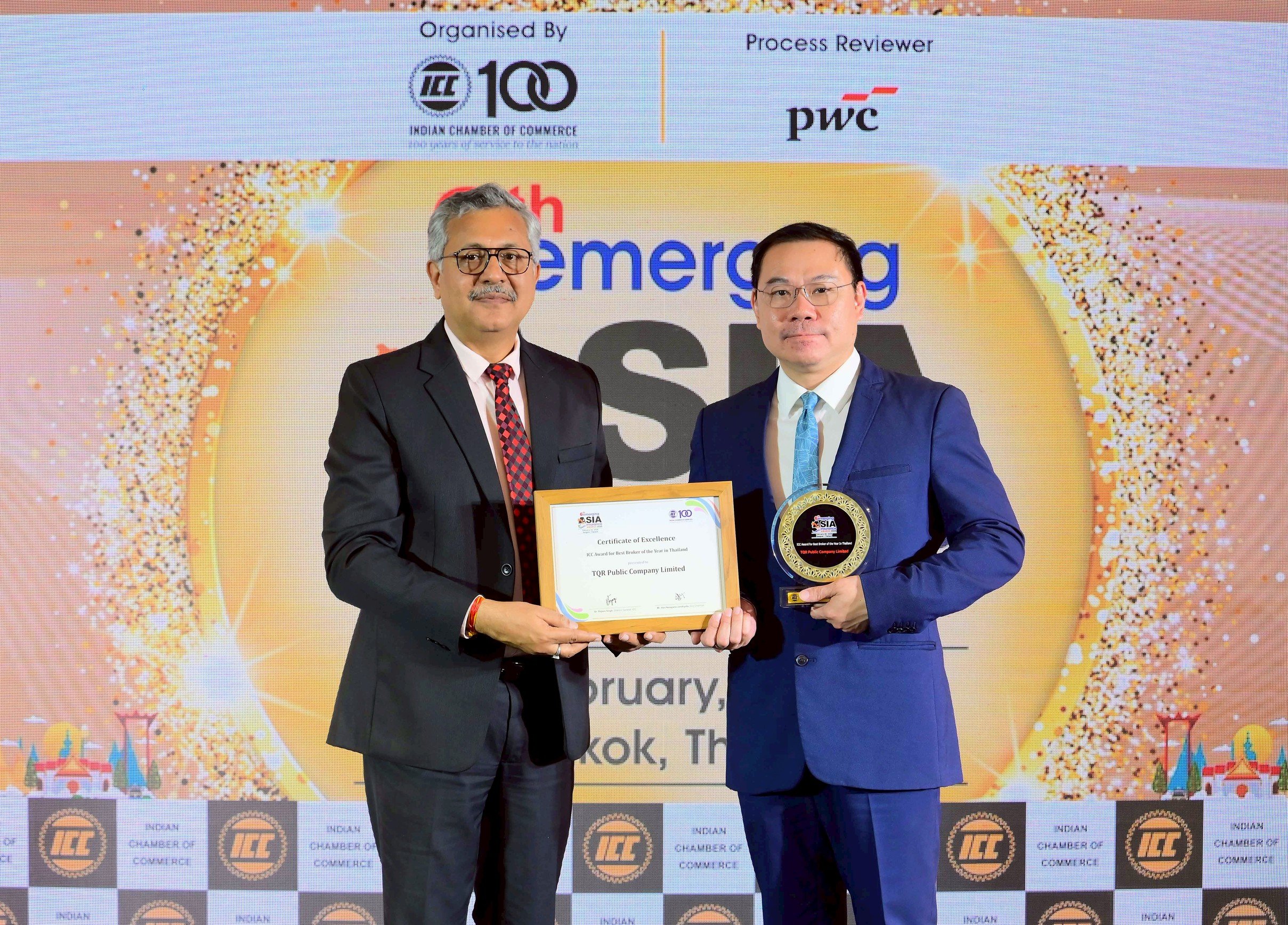 TQR คว้ารางวัล Best Broker of the Year 2 ปีซ้อน จากหอการค้าอินเดีย
