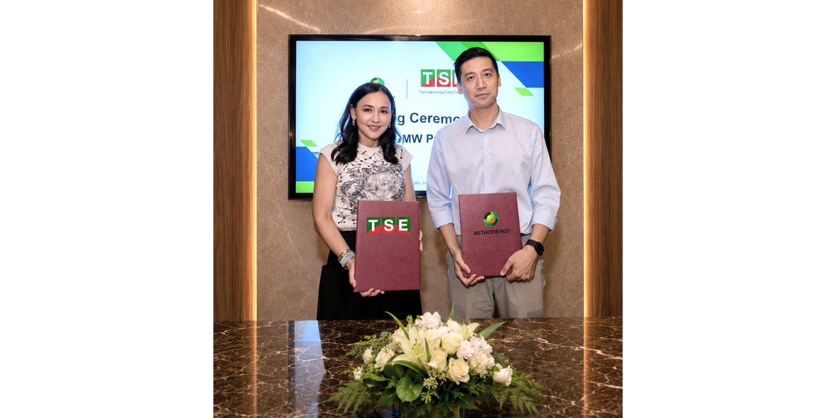 TSE ลงนามความร่วมมือ Astronergy ร่วมจัดหาแผงโซลาร์ 118 MW เร่งเครื่องโครงการ Solar Big Lot ในกลุ่ม COD ปี 2571