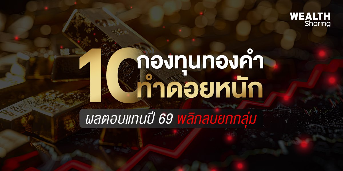 10 กองทุนทองคำทำดอยหนัก ผลตอบแทนปี 69 พลิกลบยกกลุ่ม