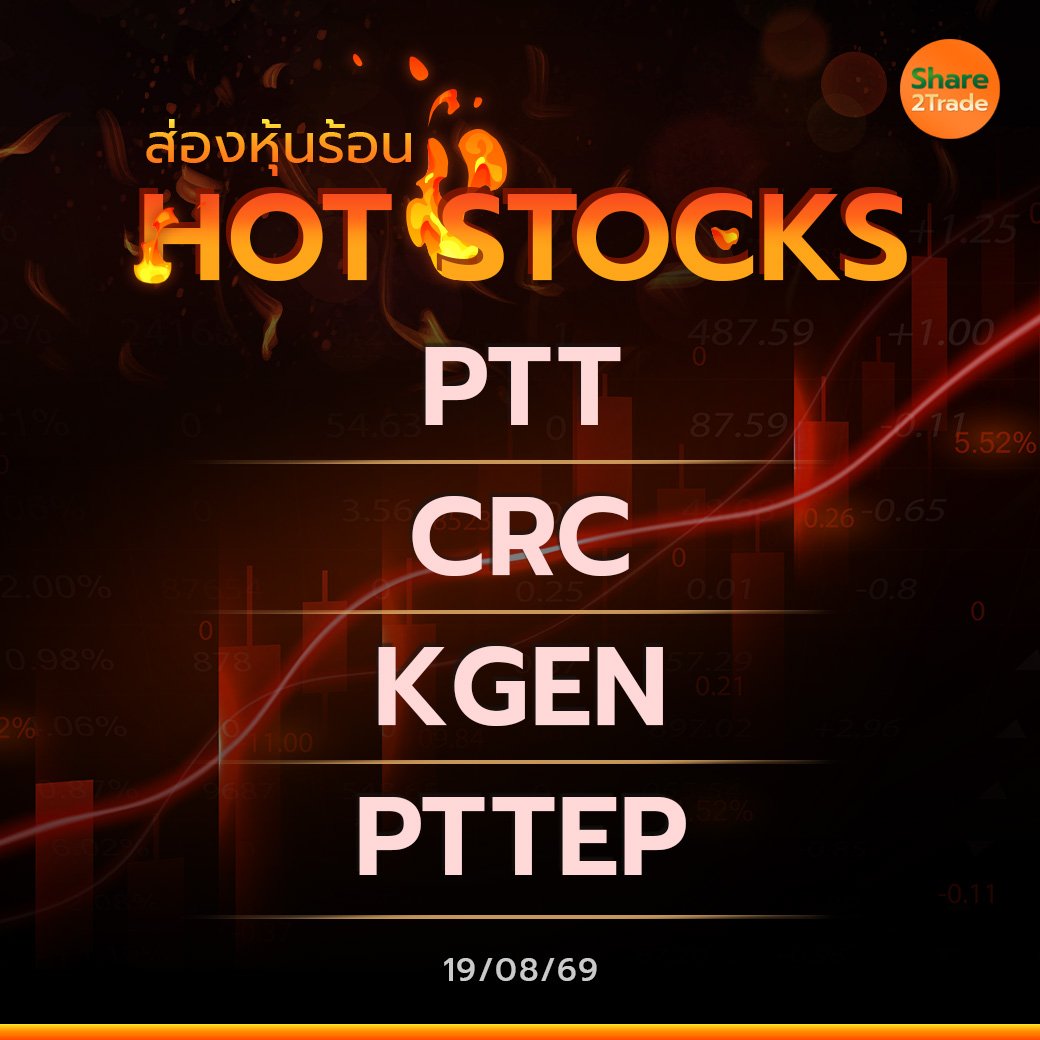 Hot Stocks ประจำวันที่ 19/08/2569