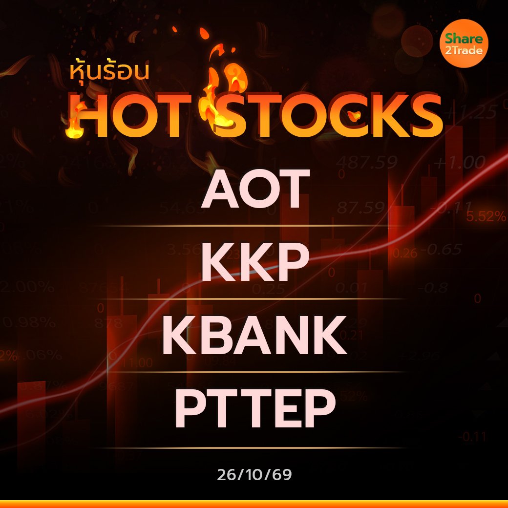 Hot Stocks ประจำวันที่ 26/10/2569