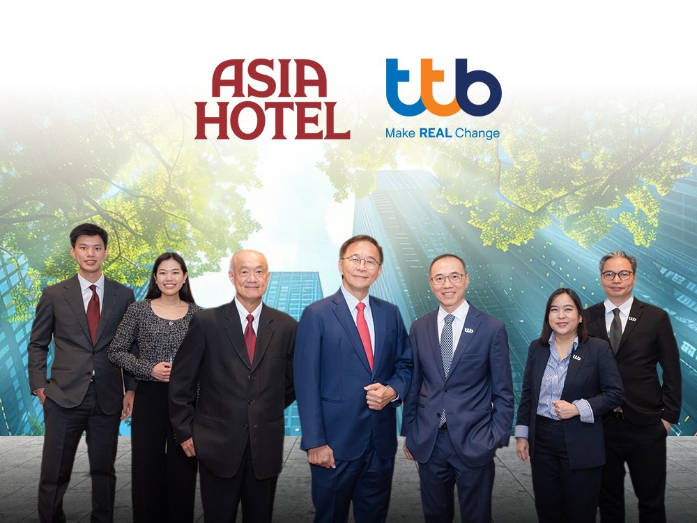 ASIA จับมือ TTB หนุนสินเชื่อ ลุย Green Hotel ยกระดับโรงแรมสู่ธุรกิจยั่งยืน