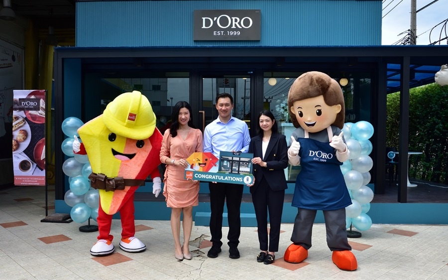 ‘ตราเพชร’ ร่วมแสดงความยินดีเปิดร้านกาแฟ D’Oro สาขาบางใหญ่