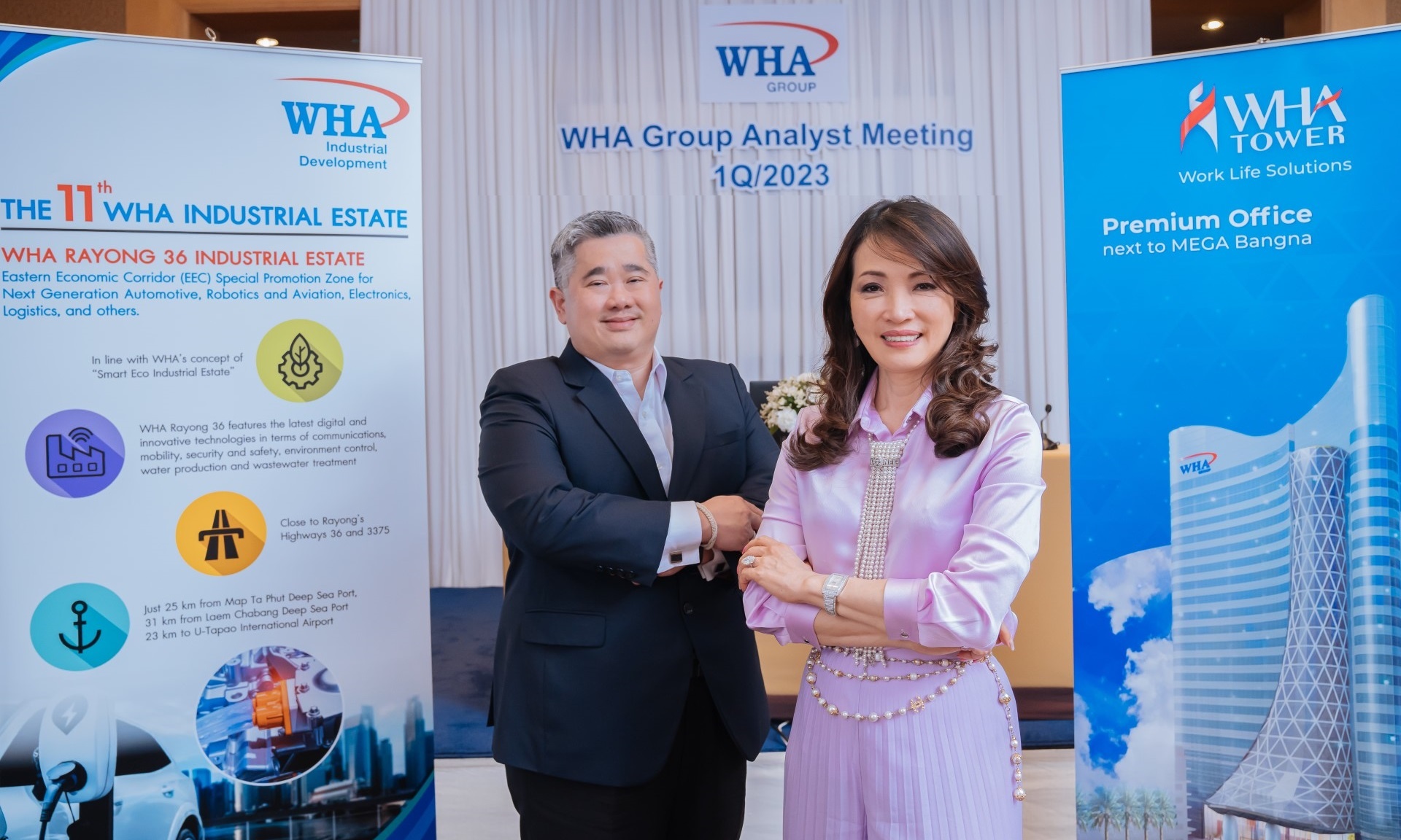 WHA GROUP พบนักวิเคราะห์ ส่งซิก จ่อปิดดีลหลายโครงการ ดันยอดขายที่ดินทะลุ เป้า 1,750 ไร่