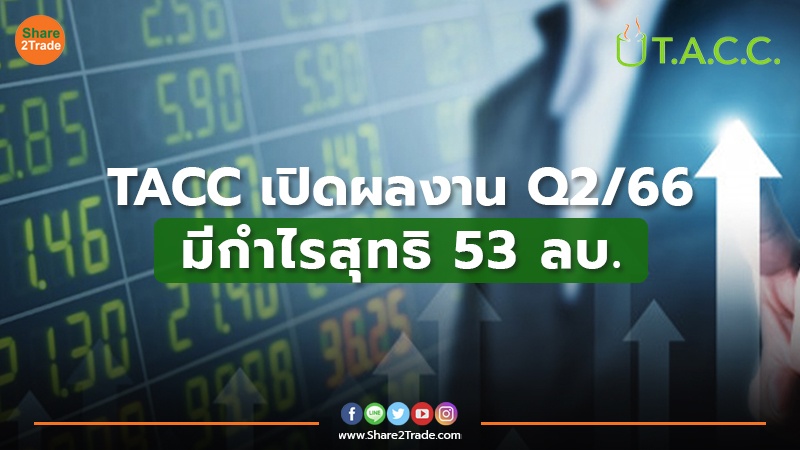 TACC เปิดผลงาน Q2/66 มีกำไรสุทธิ 53 ลบ.