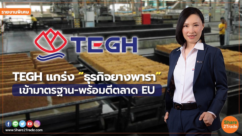 รายงานพิเศษ : TEGH แกร่ง “ธุรกิจยางพารา” เข้ามาตรฐาน-พร้อมตีตลาด EU