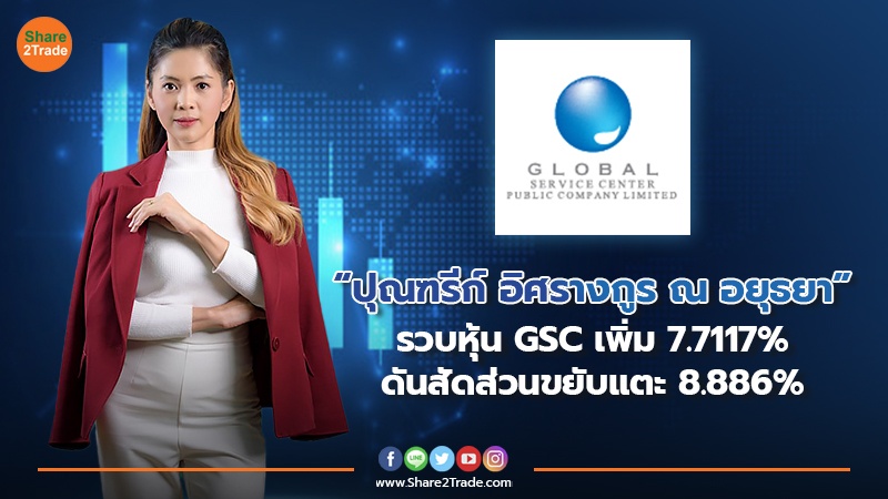 “ปุณฑรีก์ อิศรางกูร ณ อยุธยา” รวบหุ้น GSC เพิ่ม 7.7117% ดันสัดส่วนขยับแตะ 8.886%