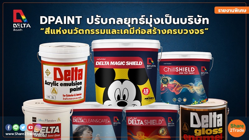 รายงานพิเศษ : DPAINT ปรับกลยุทธ์มุ่งเป็นบริษัท “สีแห่งนวัตกรรมและเคมีก่อสร้างครบวงจร”