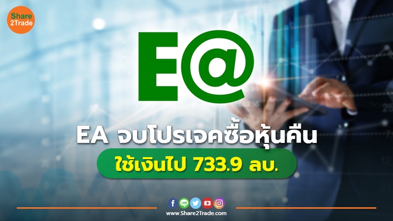 EA จบโปรเจคซื้อหุ้นคืน ใช้เงินไป 733.9 ลบ.