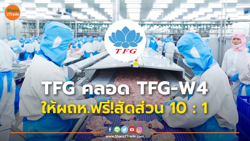 TFG คลอด TFG-W4 ให้ผถห.ฟรี!สัดส่วน 10 : 1