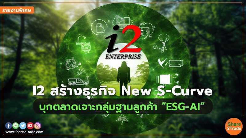 รายงานพิเศษ : I2 สร้างธุรกิจ New S-Curve  บุกตลาดเจาะกลุ่มฐานลูกค้า “ESG-AI”