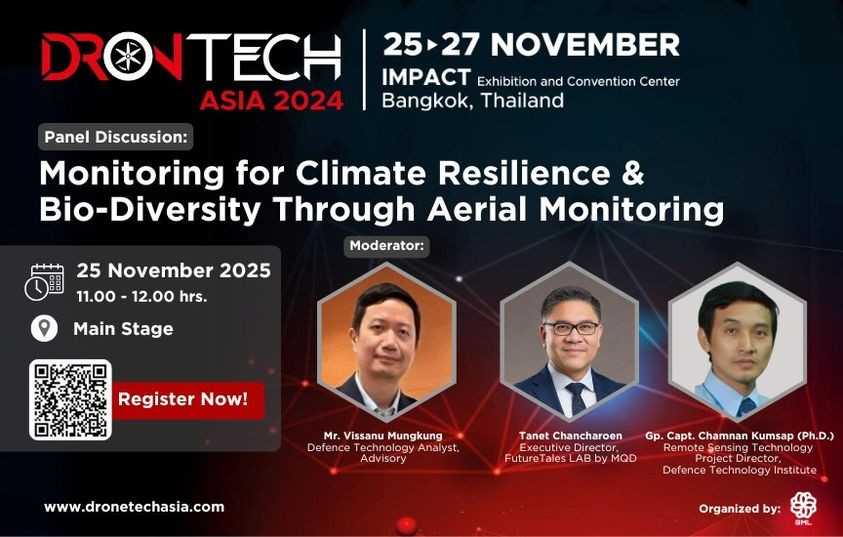 ภาครัฐและเอกชน ‘ไทย – ตปท.’ ยกขบวนร่วมงาน ‘DronTech Asia 2024’ โชว์นวัตกรรมสุดล้ำโดรน AI ทดแทนแรงงานมนุษย์