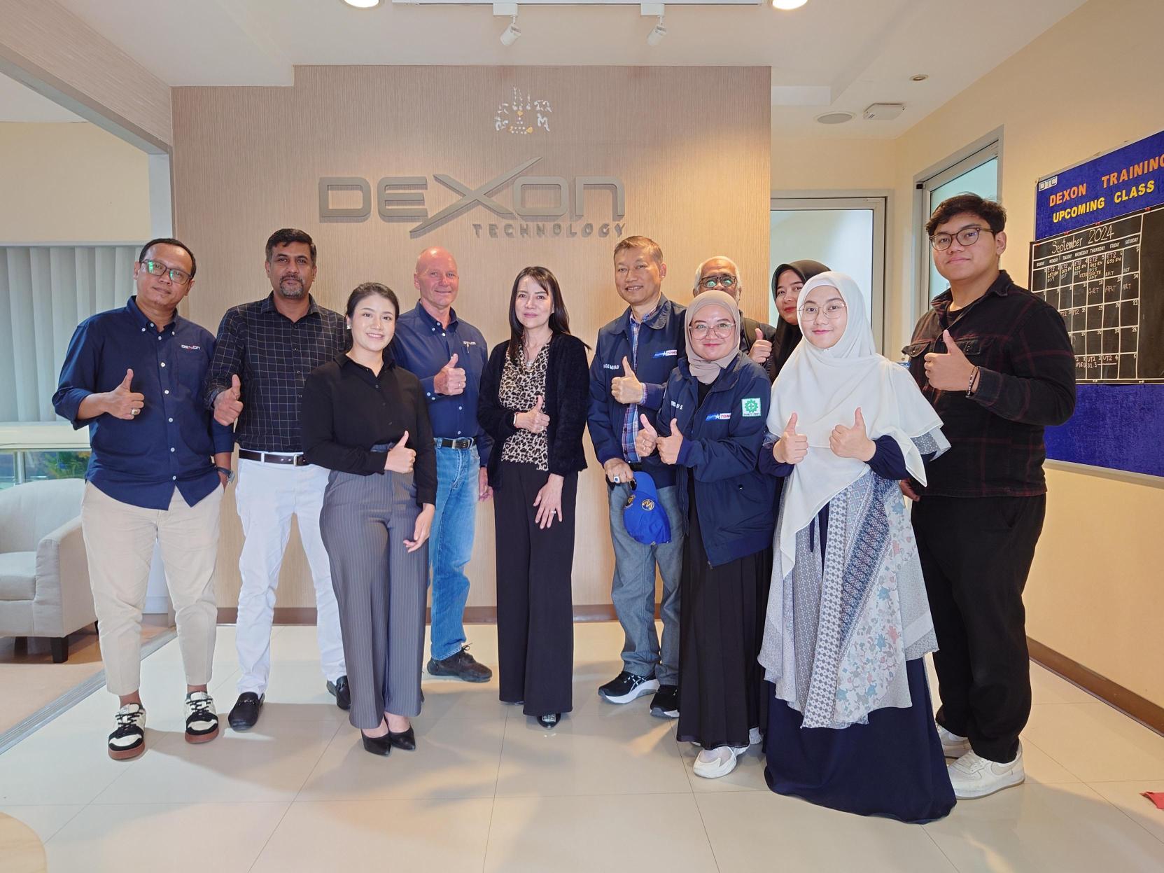 เด็กซ์ซอนเปิดบ้านต้อนรับ PT.Tonsco International  ผู้ผลิตน้ำมันรายใหญ่ของอินโดนีเซีย