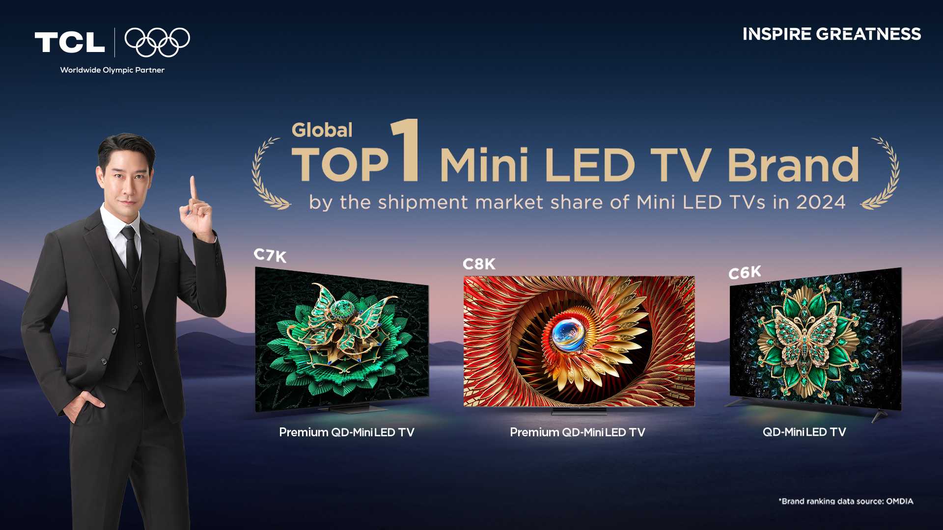 TCL จับมือ Bang & Olufsen ยกระดับ สมาร์ททีวี Ultra Premium QD-Mini LED TV  ในรุ่น C7K , C8K มอบประสบการณ์ความบันเทิงภาพและเสียง เสมือนโฮมเธียเตอร์