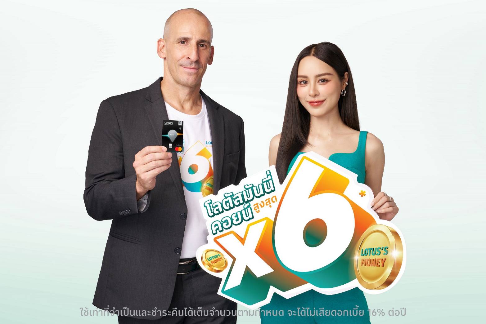 บัตรเครดิตโลตัส มอบ‘โลตัสมันนี่คอยน์' สูงสุด 6 เท่า  ตั้งเป้ายอดสมัครบัตรใหม่เพิ่ม 10%