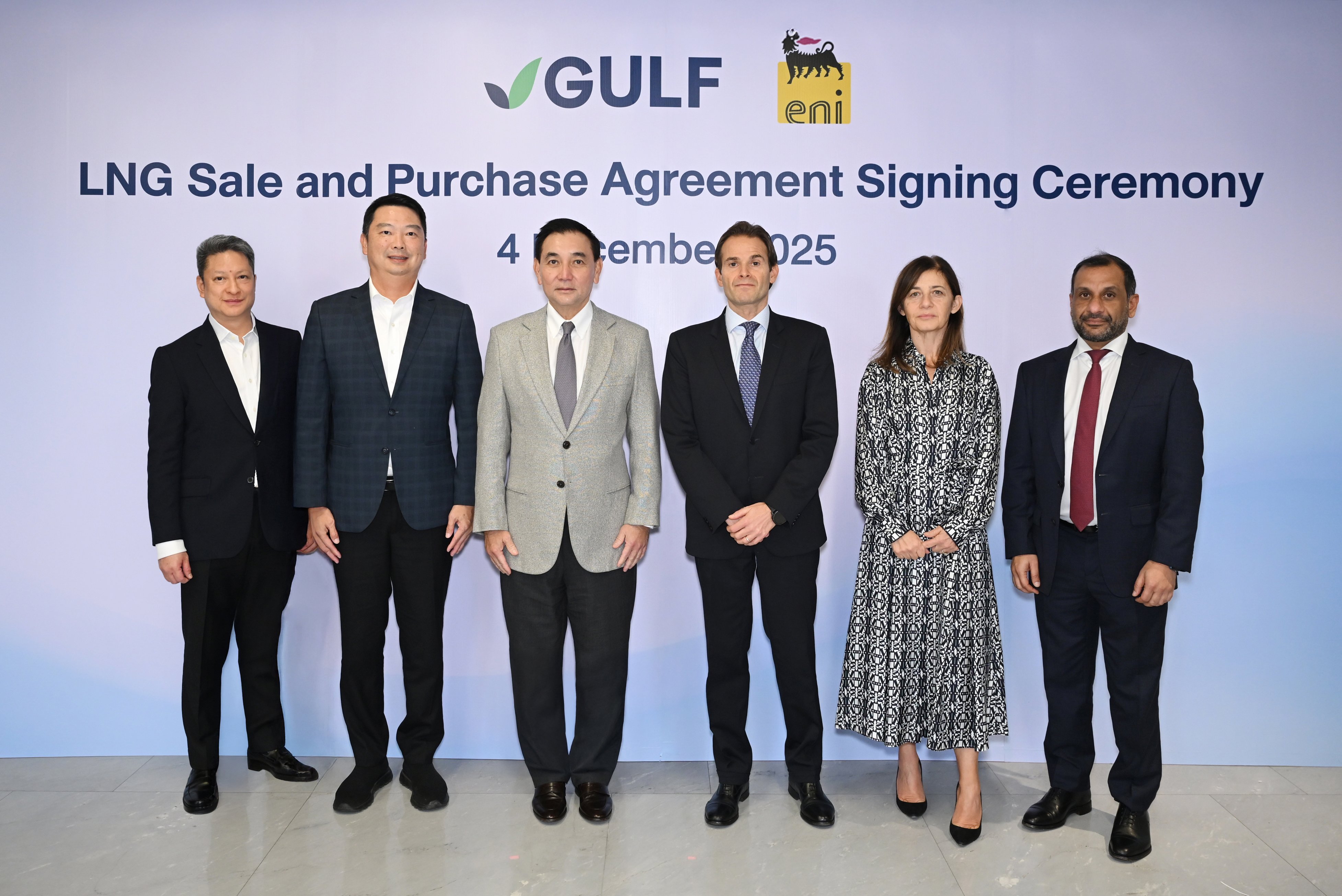 GULF ผนึก Eni บริษัทพลังงานอิตาลี ลงนามสัญญาซื้อขาย LNG