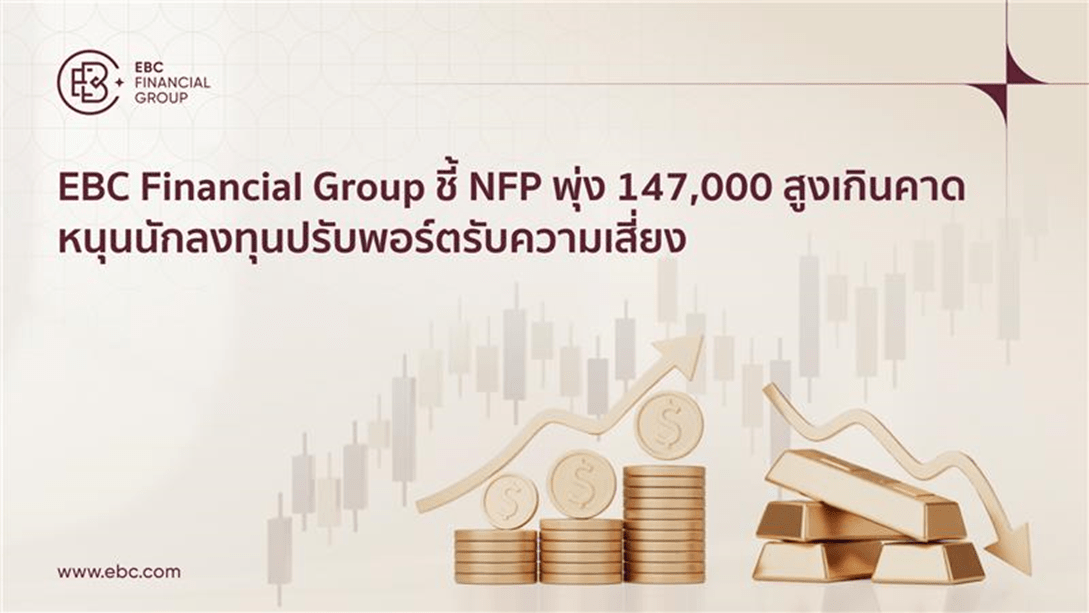 EBC Financial Group ชี้ NFP พุ่ง 147,000 สูงเกินคาด หนุนนักลงทุนปรับพอร์ตรับความเสี่ยง