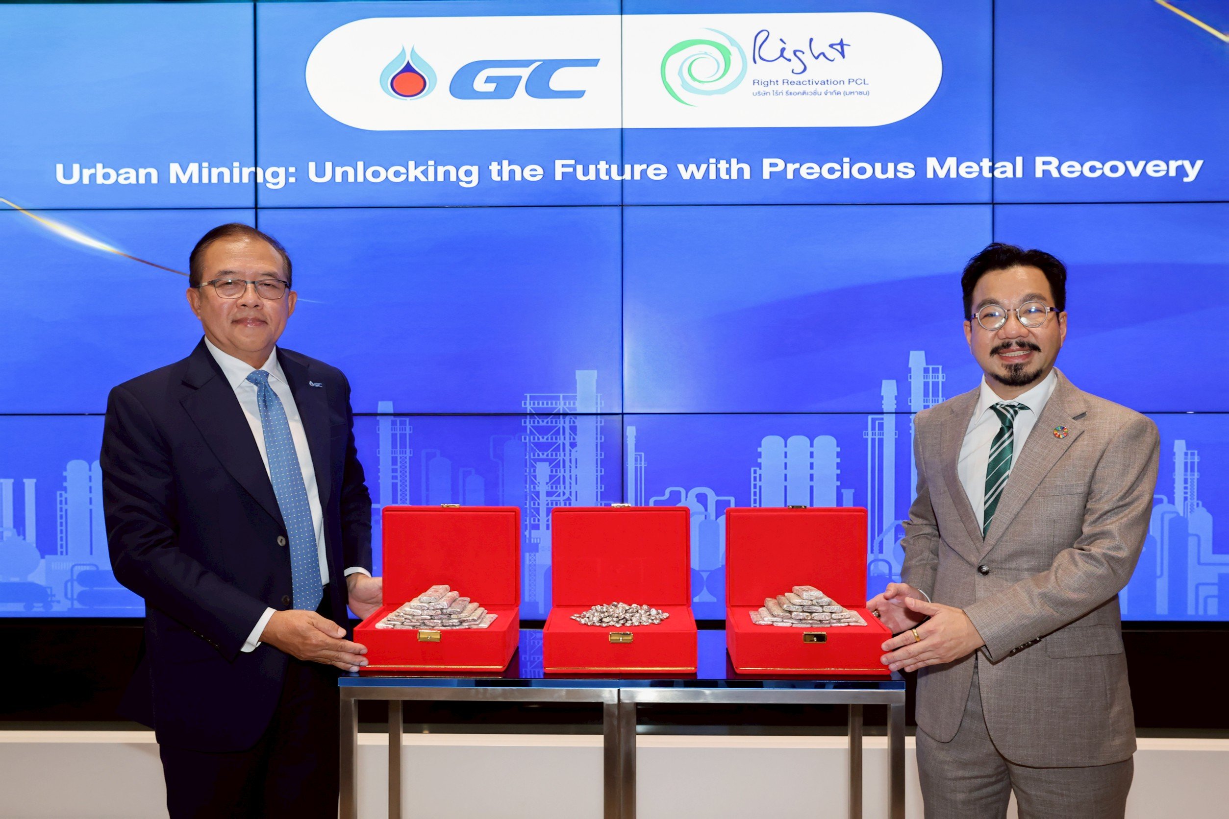 GC จับมือ ไร้ท์ รีแอคติเวชั่น สกัดโลหะมีค่าจากตัวเร่งปฏิกิริยาใช้แล้ว สำเร็จครั้งแรกในไทย เพิ่มมูลค่าของเสียอุตสาหกรรม พร้อมผลักดันเศรษฐกิจหมุนเวียน