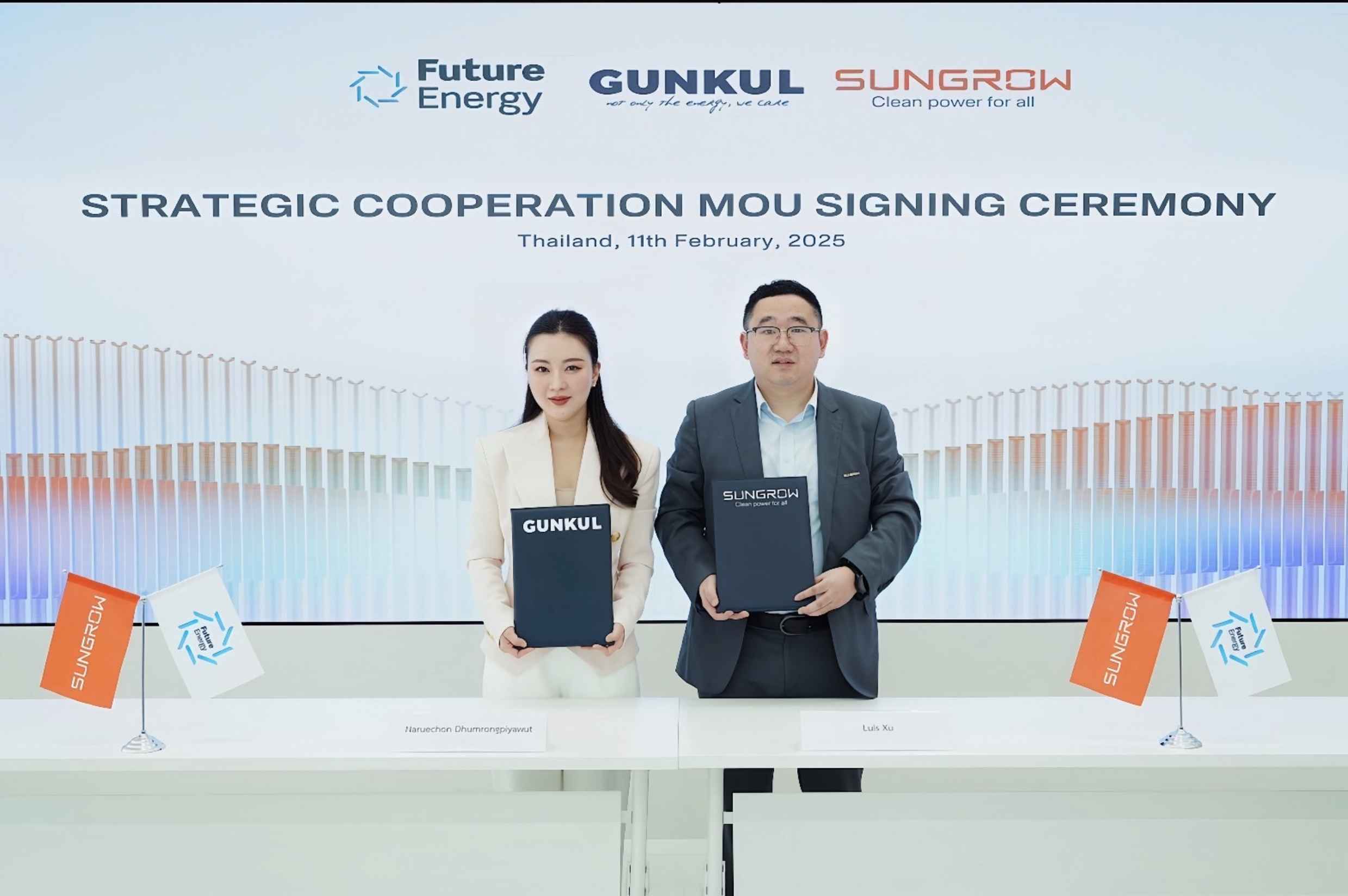 GUNKUL เร่งเครื่องบุกตลาดแบตเตอรี่และอินเวอร์เตอร์โซลูชั่น 100 เมกะวัตต์ หลังได้รับแต่งตั้งเป็นผู้จัดจำหน่าย SUNGROW อย่างเป็นทางการ