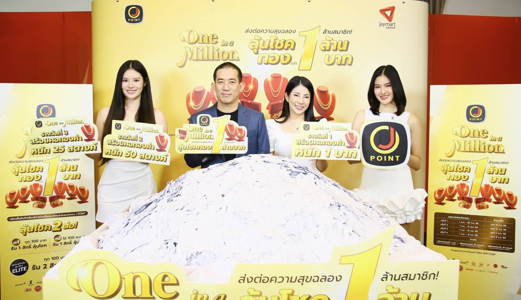 กลุ่มเจมาร์ท สานต่อความสำเร็จ แคมเปญ “J Point One in a Million” จับรางวัลรอบที่ 2 ผู้เข้าร่วมพุ่งทะลุ 1 แสน เพิ่มขึ้นกว่า 40%