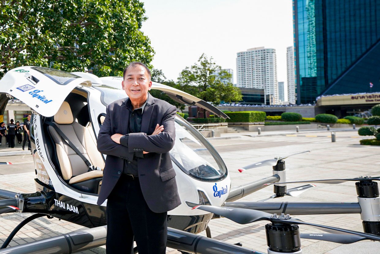 ไทย เอเอเอ็ม รุกไว เปิดบินสาธิตโดรนโดยสารอัจฉริยะไร้คนขับ กลางกรุงเทพมหานคร ปักธง กทม. เป็นแลนด์มาร์คแรก