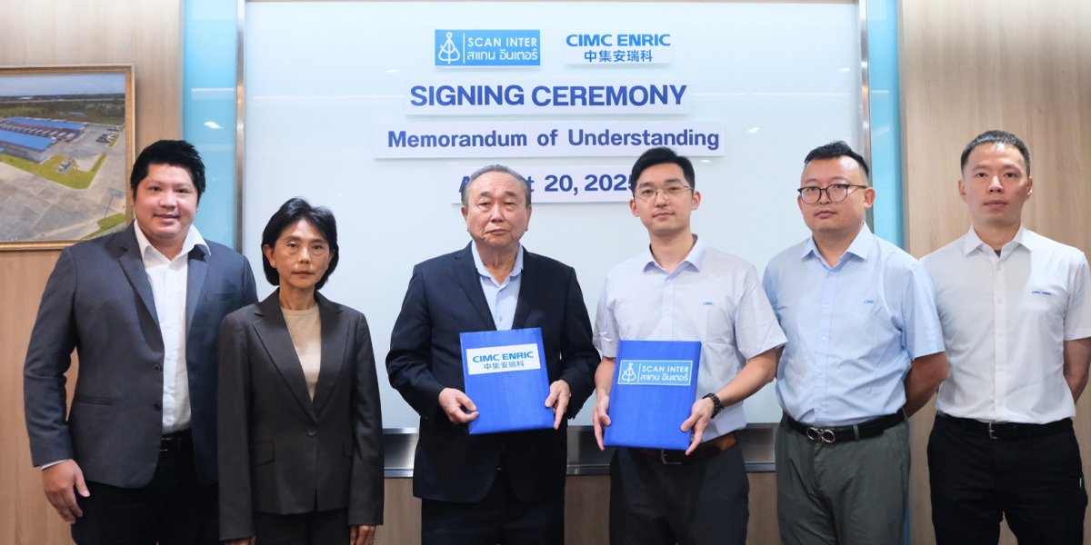 สแกน อินเตอร์ หรือ SCN ผนึกกำลังยักษ์ใหญ่จีน  จับมือ CIMC Enric เครือ CIMC Group ลุยตลาด LNG และ LBM