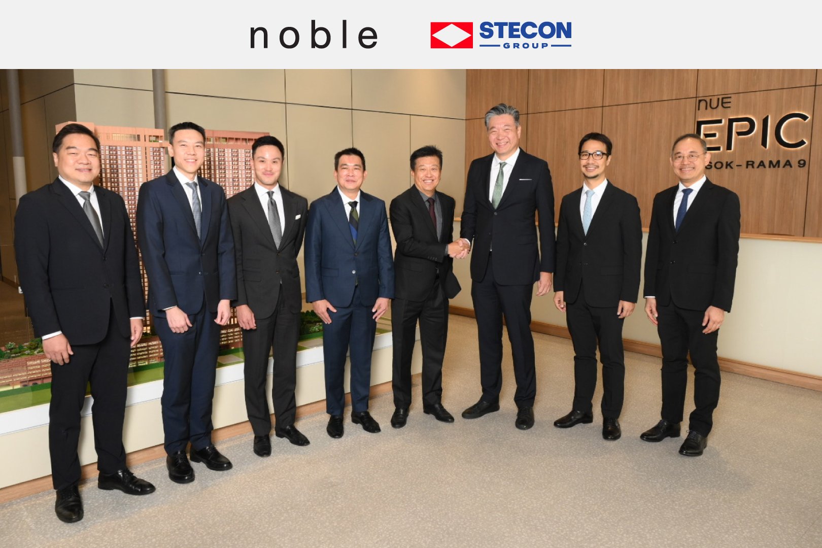 “โนเบิล” จับมือ “กลุ่ม STECON” ร่วมถือหุ้น 50% “นิว เอปิค อโศก–พระราม 9” มูลค่าโครงการกว่า 14,000 ลบ. เสริมพันธมิตร ต่อยอดธุรกิจอสังหาฯ   