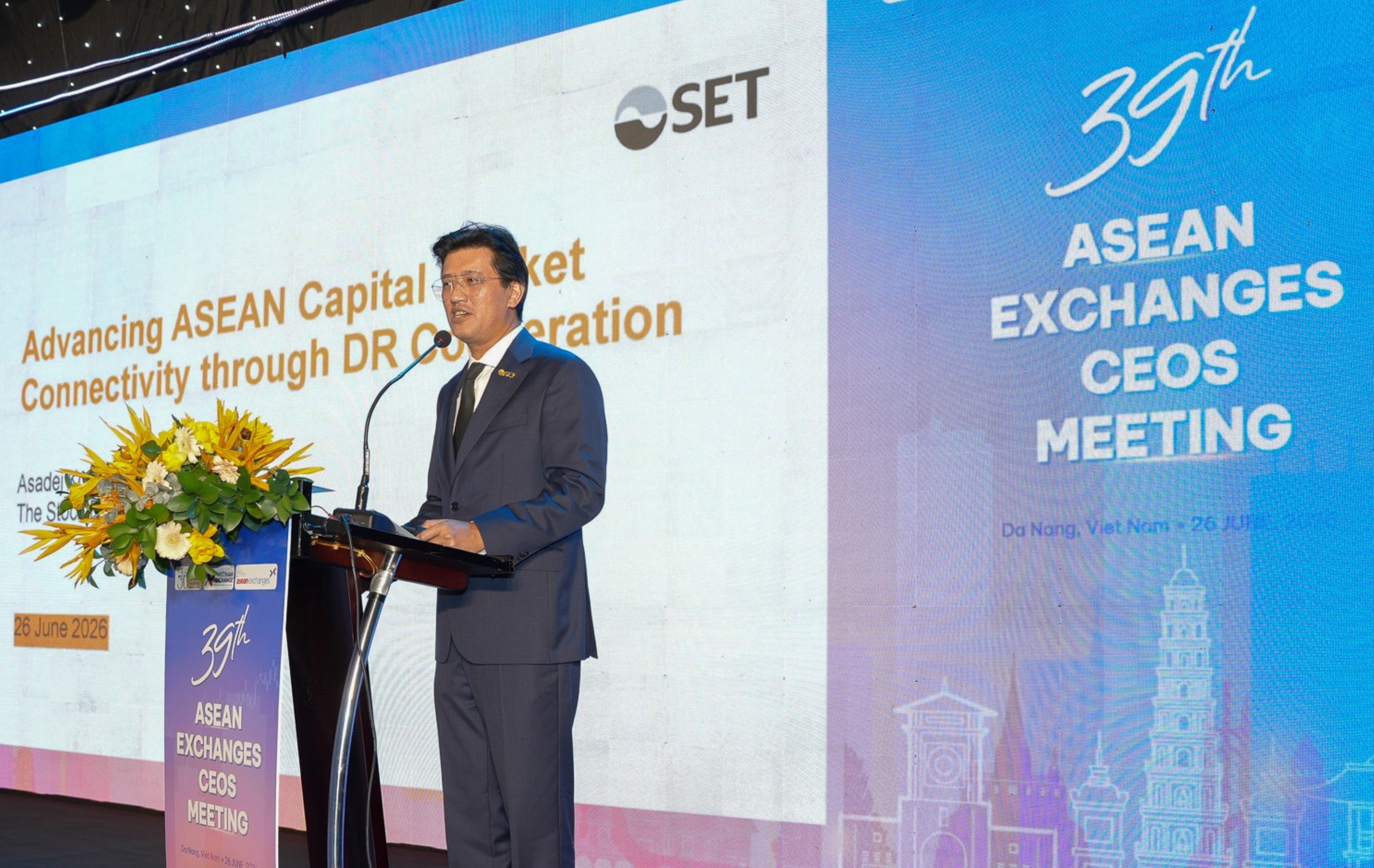 ตลาดหลักทรัพย์ฯ ร่วมเวที ASEAN Exchanges CEOs Meeting ครั้งที่ 39 ที่เวียดนาม ชูความร่วมมือ DR เชื่อมตลาดทุนภูมิภาค