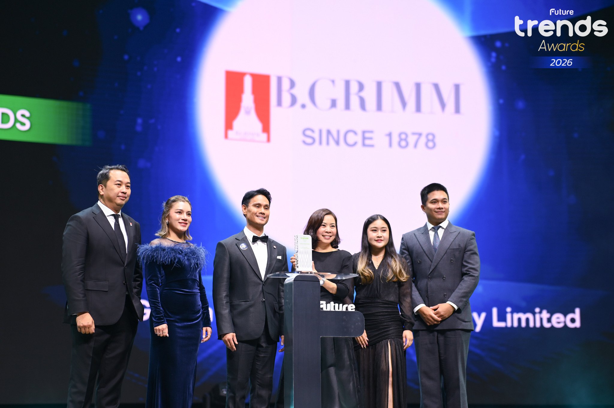บี.กริม เพาเวอร์ คว้า 3 รางวัลใหญ่จาก Future Trends Awards 2026