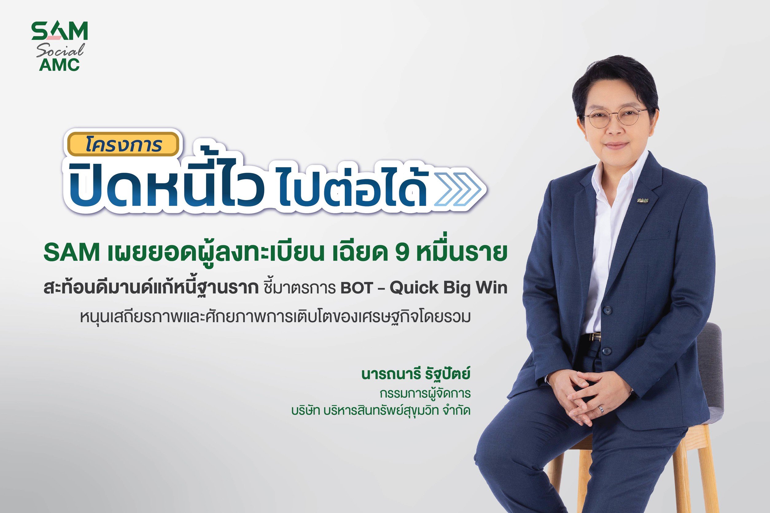 โครงการ “ปิดหนี้ไว ไปต่อได้” เพียง 3 วันแรก ลูกหนี้แห่ลงทะเบียนเฉียด 9 หมื่นราย