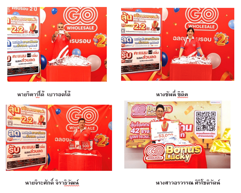 โก โฮลเซลล์ แจกทองไม่หวั่นราคาพุ่ง  จับรางวัลผู้โชคดีต่อเนื่อง