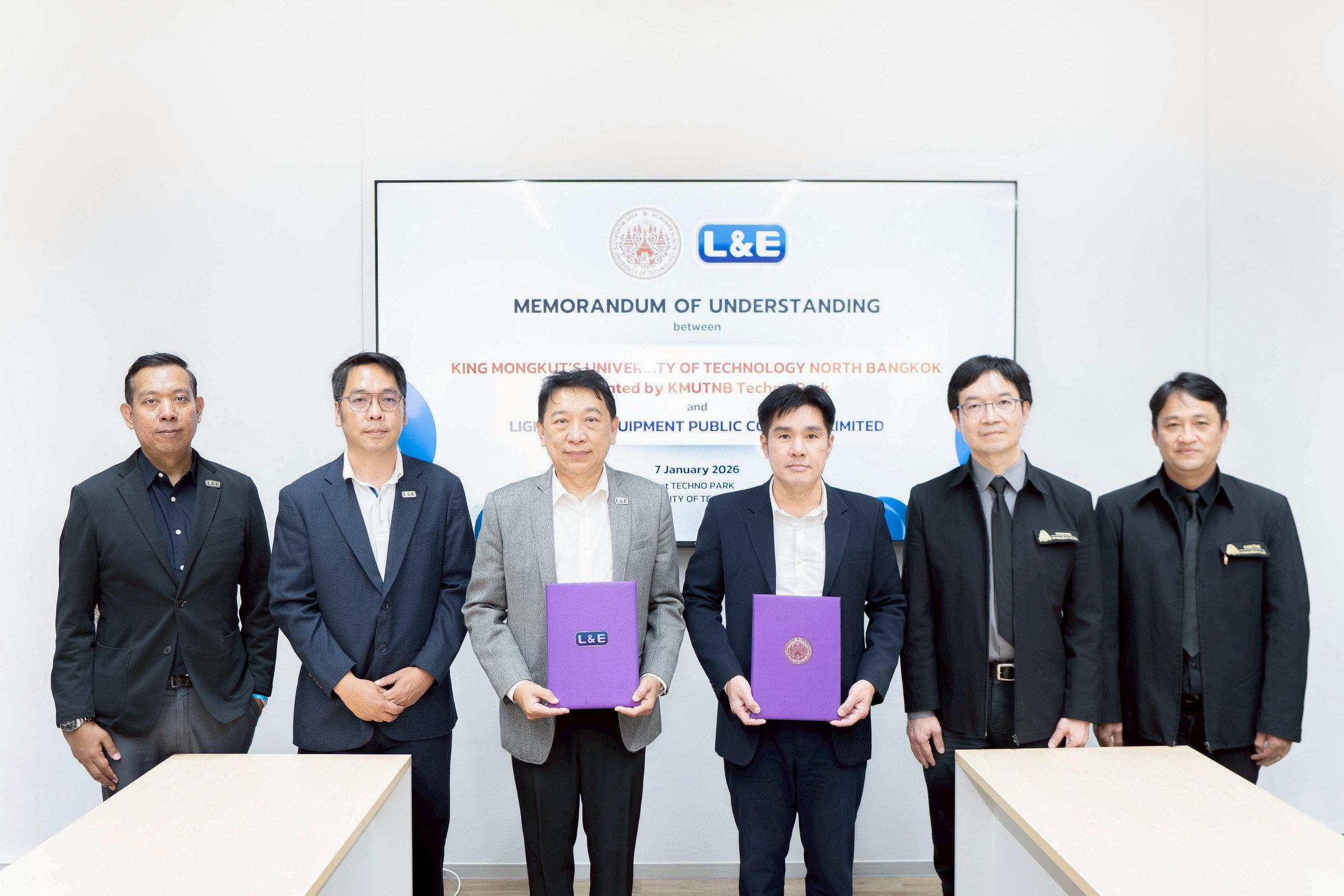 L&E ลงนาม MOU กับมหาวิทยาลัยเทคโนโลยีพระจอมเกล้าพระนครเหนือ ร่วมพัฒนางานวิจัย นวัตกรรม และโซลูชันระบบแสงสว่างสมัยใหม่