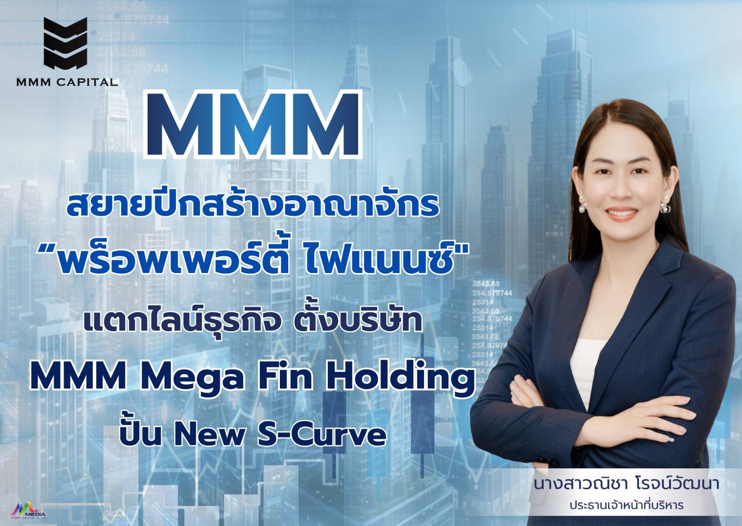 MMM สยายปีกสร้างอาณาจักร “พร็อพเพอร์ตี้ ไฟแนนซ์"  แตกไลน์ธุรกิจ ตั้งบริษัท “ MMM Mega Fin Holding” ปั้น New S-Curve