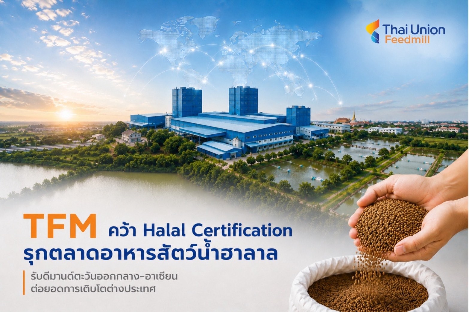 TFM คว้า Halal Certification รุกตลาดอาหารสัตว์น้ำฮาลาล รับดีมานด์ตะวันออกกลาง–อาเซียน