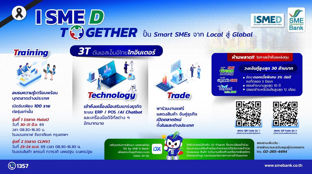 SME D Bank จับมือ ISMED ปั้น Smart SMEs เปิดรับรุ่นที่ 1 บุกตลาด Halal