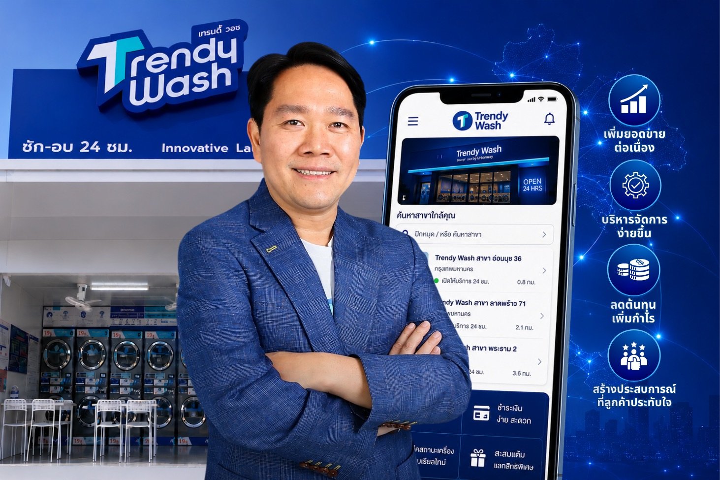 Trendy Wash by Urbanway ฉลองครบรอบ 17 ปี ตอกย้ำวิสัยทัศน์ “Thailand's Leading Smart Laundry Platform”