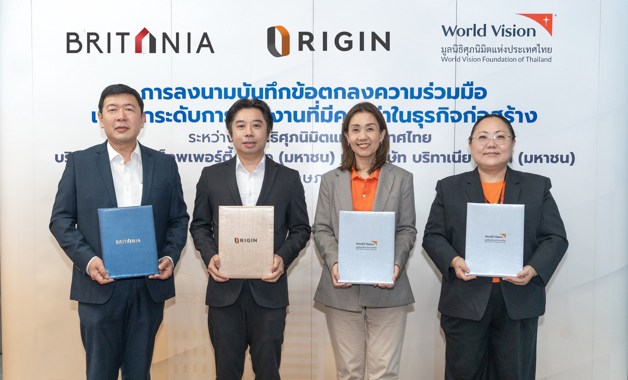 ออริจิ้น ร่วมกับ บริทาเนีย จับมือ มูลนิธิศุภนิมิตฯ ลงนามความร่วมมือยกระดับคุณภาพชีวิตและสุขภาพแรงงานข้ามชาติ