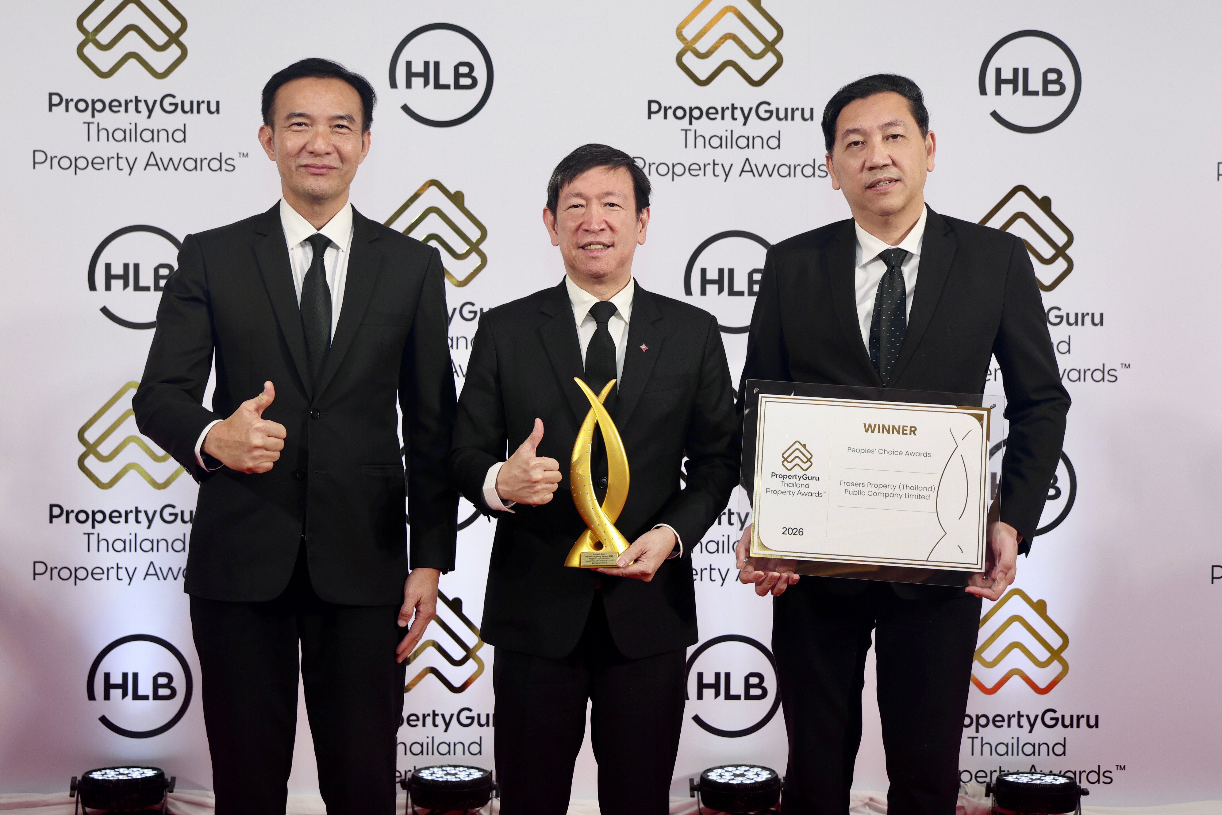 เฟรเซอร์ส พร็อพเพอร์ตี้ ประเทศไทย คว้า 2 รางวัล จาก PropertyGuru Thailand Property Awards 2026